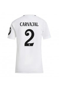 Fotbalové Dres Real Madrid Daniel Carvajal #2 Dámské Domácí Oblečení 2024-25 Krátký Rukáv